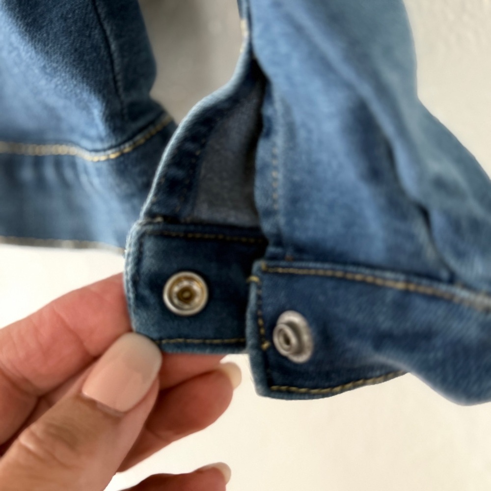 Seven For All Mankind Baby Girl Denim Jacket w/ Hood | 24m - Picture 4 of 6